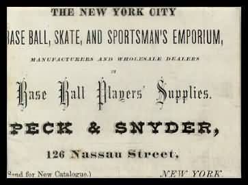 1870 Peck & Snyder Chicago